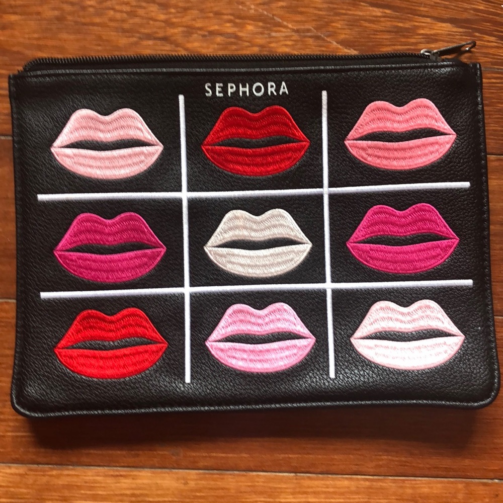 Sephora lips cosmetic bag